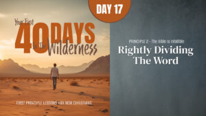 Day 17: Rightly Dividing the Word | Your First Forty Days in the Wilderness