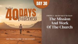 Day 30: The Mission and Work of the Church | Your First Forty Days in the Wilderness