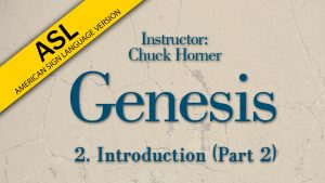Lesson 2 | Genesis (ASL)