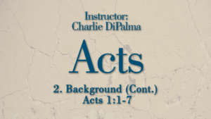Acts: Lesson 2