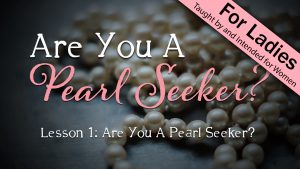 1. Are You A Pearl Seeker?