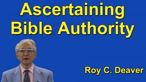 Ascertaining Bible Authority