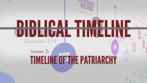 2. Timeline of Patriarchy | Biblical Timeline
