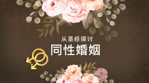 从圣经探讨同性婚姻 (Biblical View of Same-Sex Marriage - Simplified Chinese)
