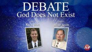 Debate: God Does Not Exist (Butt-Scott)