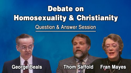 Homosexuality and Christianity Session 4