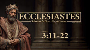 Lesson 8 | Ecclesiastes