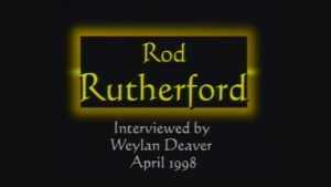 Interview with Rod Rutherford by WVBS