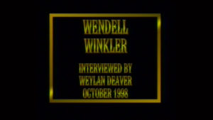 Interview with Wendell Winkler by WVBS