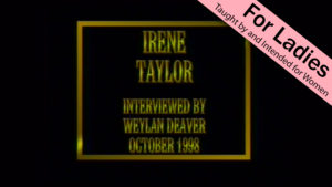 Irene Taylor | Interviews with Christian Women