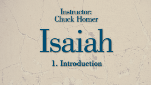 Isaiah: Lesson 1