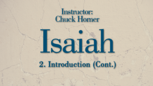 Isaiah: Lesson 2