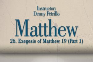 Matthew: Lesson 26