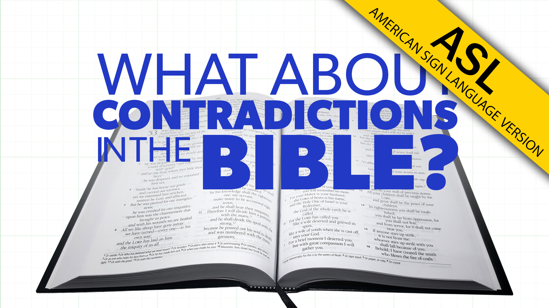 Contradictions In The Bible