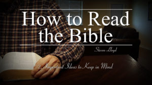 2. Important Ideas | How to Read the Bible