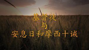 基督徒与安息日和摩西十诫 (The Christian, Sabbath Day and Ten Commandments) (Chinese - Simplified)