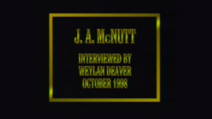 Interview with J.A. McNutt by WVBS