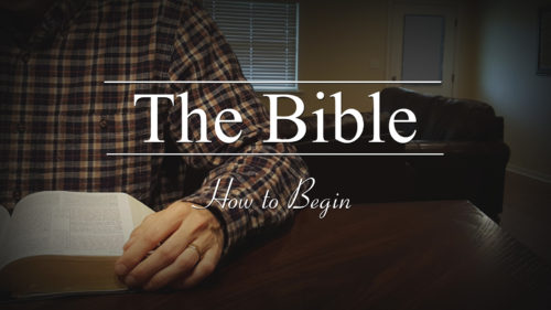 The Bible: How to Begin