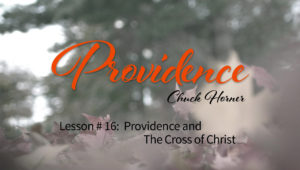 Providence: 16. Providence and the Cross of Christ